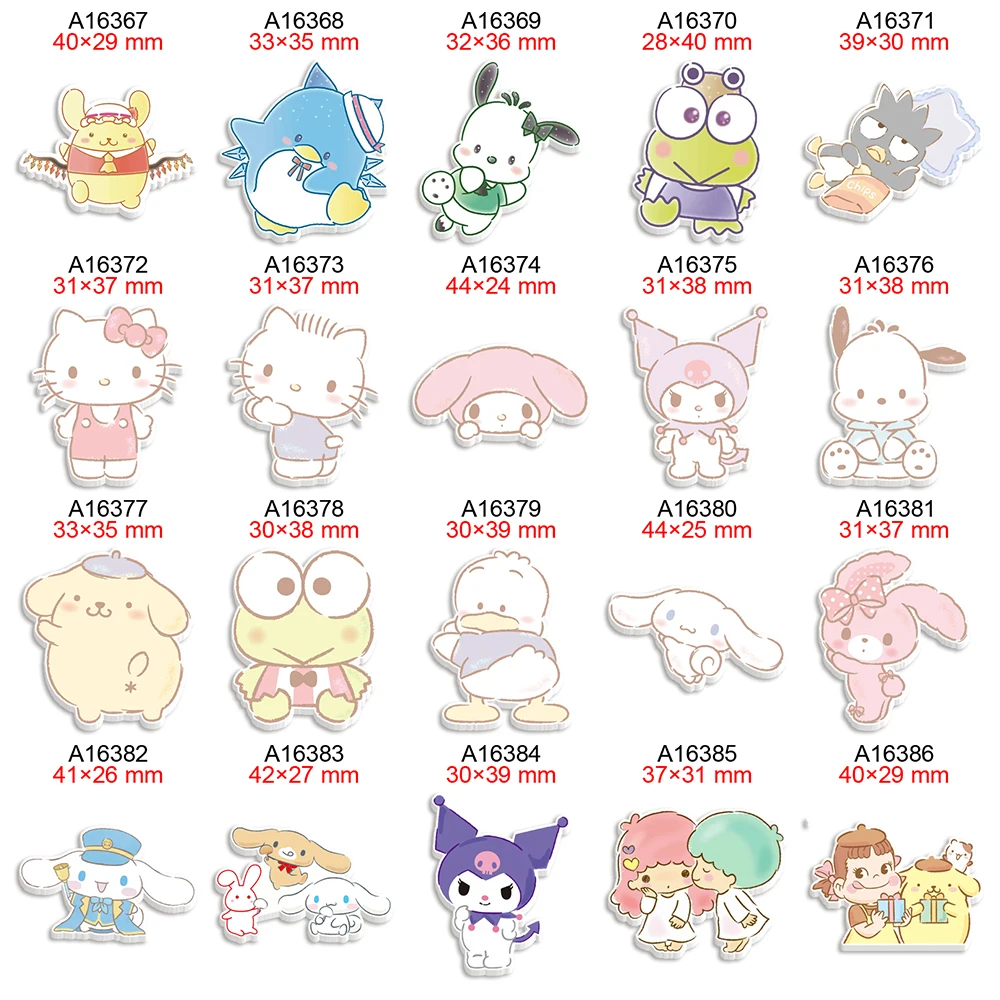 Sanrio Cartoon Character Printed Planar Resin Flatback for Hairbows DIY Accessories 30Pcs/lot
Sanrio Cartoon Character Printed Planar Resin Flatback for Hairbows DIY Accessories 30Pcs/lot
