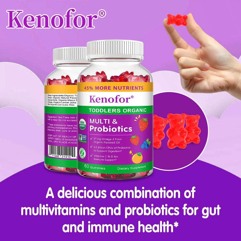 Children's Multivitamin Gummies, Support Digestive Health and A Strong Immune System, Chewable Supplement, Fruit Flavor
Children's Multivitamin Gummies, Support Digestive Health and A Strong Immune System, Chewable Supplement, Fruit Flavor