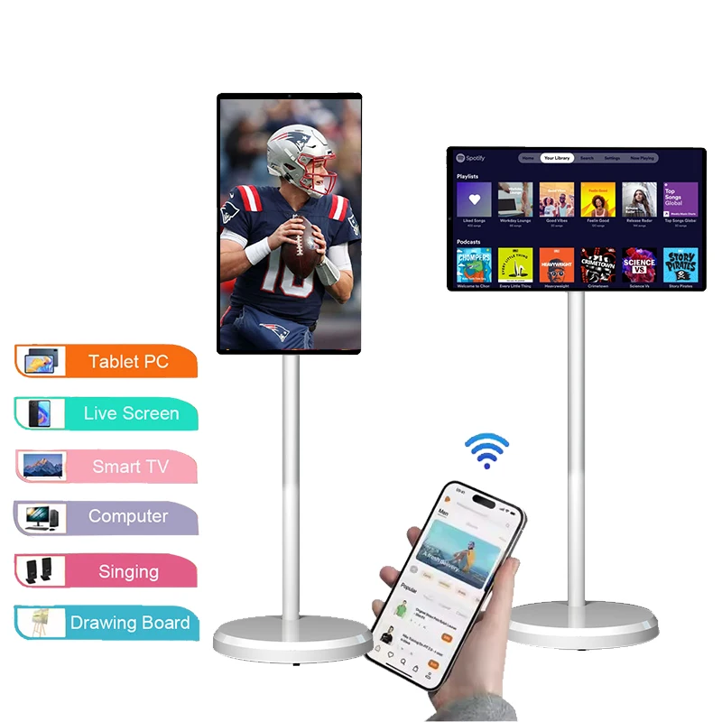 21.5 Inch Wifi Android 13 Tablet Pc 4Gb+64Gb Fhd Rotatable Touch Screen Display Portable Smart Tv for Home Entertainment
21.5 Inch Wifi Android 13 Tablet Pc 4Gb+64Gb Fhd Rotatable Touch Screen Display Portable Smart Tv for Home Entertainment