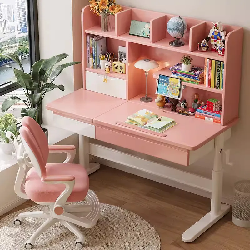 Modern Solid Wood Children's Learning Desk School Multifunctional Bookshelf Integrated Student Hand Cranked Lifting Desk
Modern Solid Wood Children's Learning Desk School Multifunctional Bookshelf Integrated Student Hand Cranked Lifting Desk