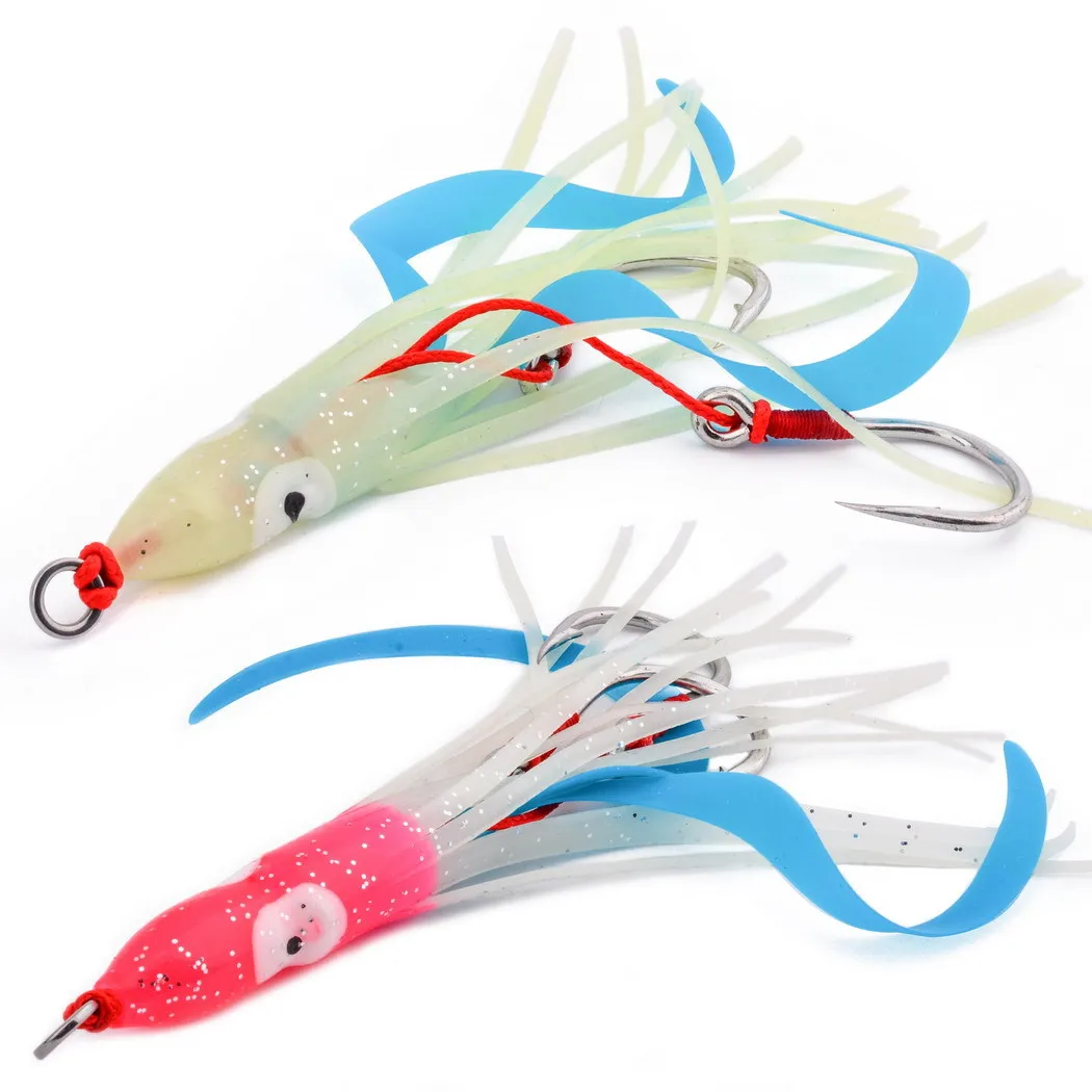 10PCS 12.5cm Fishing Hook Luminou Octopus Soft Lure Hook Iron Plate Double Hook Sea Boat Fishing Artificial Bait Saltwater Fish
10PCS 12.5cm Fishing Hook Luminou Octopus Soft Lure Hook Iron Plate Double Hook Sea Boat Fishing Artificial Bait Saltwater Fish