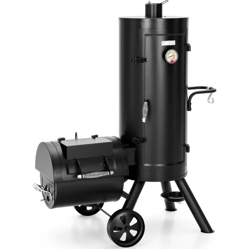 Sophia & William Heavy-Duty Vertical Offset Charcoal Smoker Extra Large Outdoor BBQ Gill with Offset Smoker, 961 SQ.IN. Cooking
Sophia & William Heavy-Duty Vertical Offset Charcoal Smoker Extra Large Outdoor BBQ Gill with Offset Smoker, 961 SQ.IN. Cooking