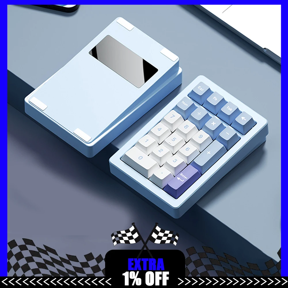 MR Panda20 Num Keypad CNC Aluminum Wireless BT 2.4G Support DIY Switch RGB QMK VIA Hot Swap Customized Mini Number Keyboard
MR Panda20 Num Keypad CNC Aluminum Wireless BT 2.4G Support DIY Switch RGB QMK VIA Hot Swap Customized Mini Number Keyboard
