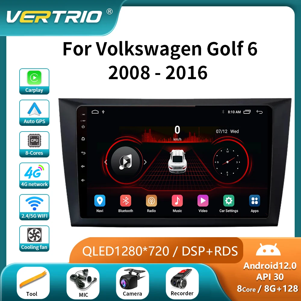 Car Radio For Volkswagen Golf 6 2008-2016 Multimedia Video Player Navigation Stereo GPS Android 12 No 2Din 2 Din 4G Carpaly DVD
Car Radio For Volkswagen Golf 6 2008-2016 Multimedia Video Player Navigation Stereo GPS Android 12 No 2Din 2 Din 4G Carpaly DVD