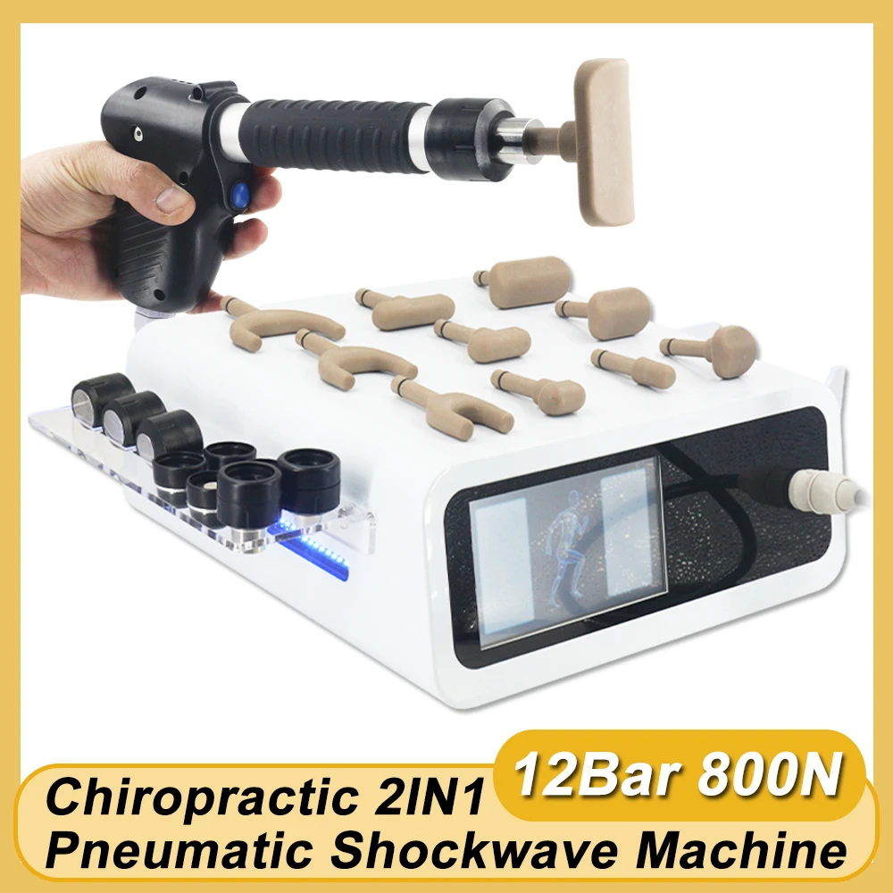 12Bar Pneumatic Shock Wave Instrument For ED Treatment Muscle Massage Spinal Adjustment Massager Lumbar Correction Fatigue Relax
12Bar Pneumatic Shock Wave Instrument For ED Treatment Muscle Massage Spinal Adjustment Massager Lumbar Correction Fatigue Relax