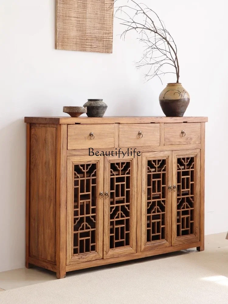 ld25 Wabi-Sabi Style Solid Wood Sideboard Vintage Style Elm Wood Carved Window Hollow Old Chinese Style Sideboard
ld25 Wabi-Sabi Style Solid Wood Sideboard Vintage Style Elm Wood Carved Window Hollow Old Chinese Style Sideboard