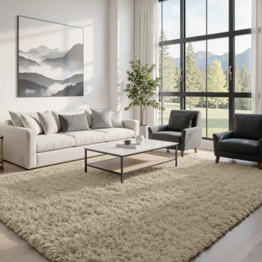 8x10 Area Rugs for Living Room: Soft Fluffy Shag Gray Camel Rug, Non-Slip Large Fuzzy Plush Indoor Floor Carpet for Bedroom, Nu
8x10 Area Rugs for Living Room: Soft Fluffy Shag Gray Camel Rug, Non-Slip Large Fuzzy Plush Indoor Floor Carpet for Bedroom, Nu