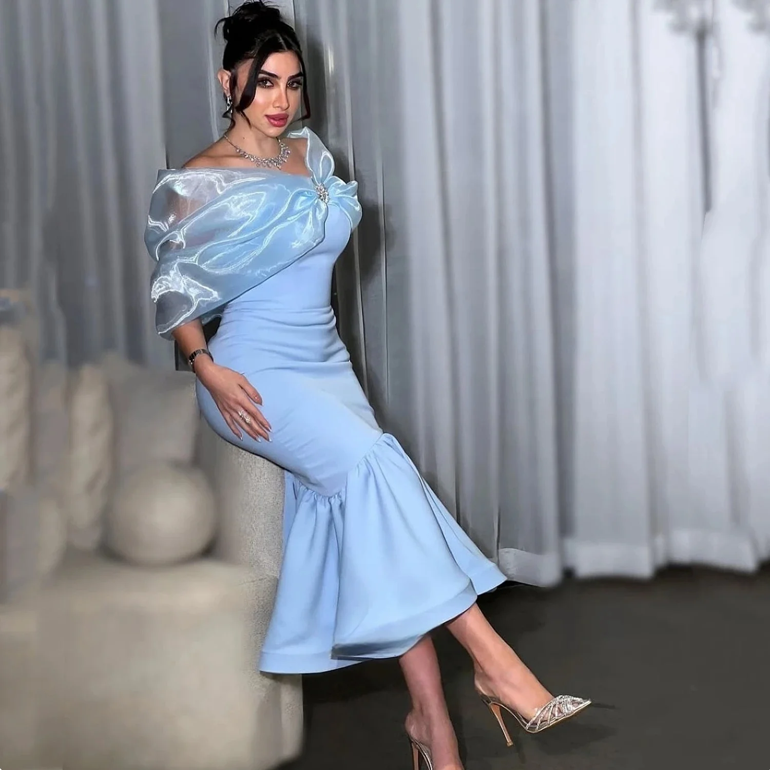 Sky Blue Party Long Bespoke Occasion Gown Evening Dresses Pastrol Unisex Jersey Retro Dubai Saudi Arabic Prom Customized
Sky Blue Party Long Bespoke Occasion Gown Evening Dresses Pastrol Unisex Jersey Retro Dubai Saudi Arabic Prom Customized