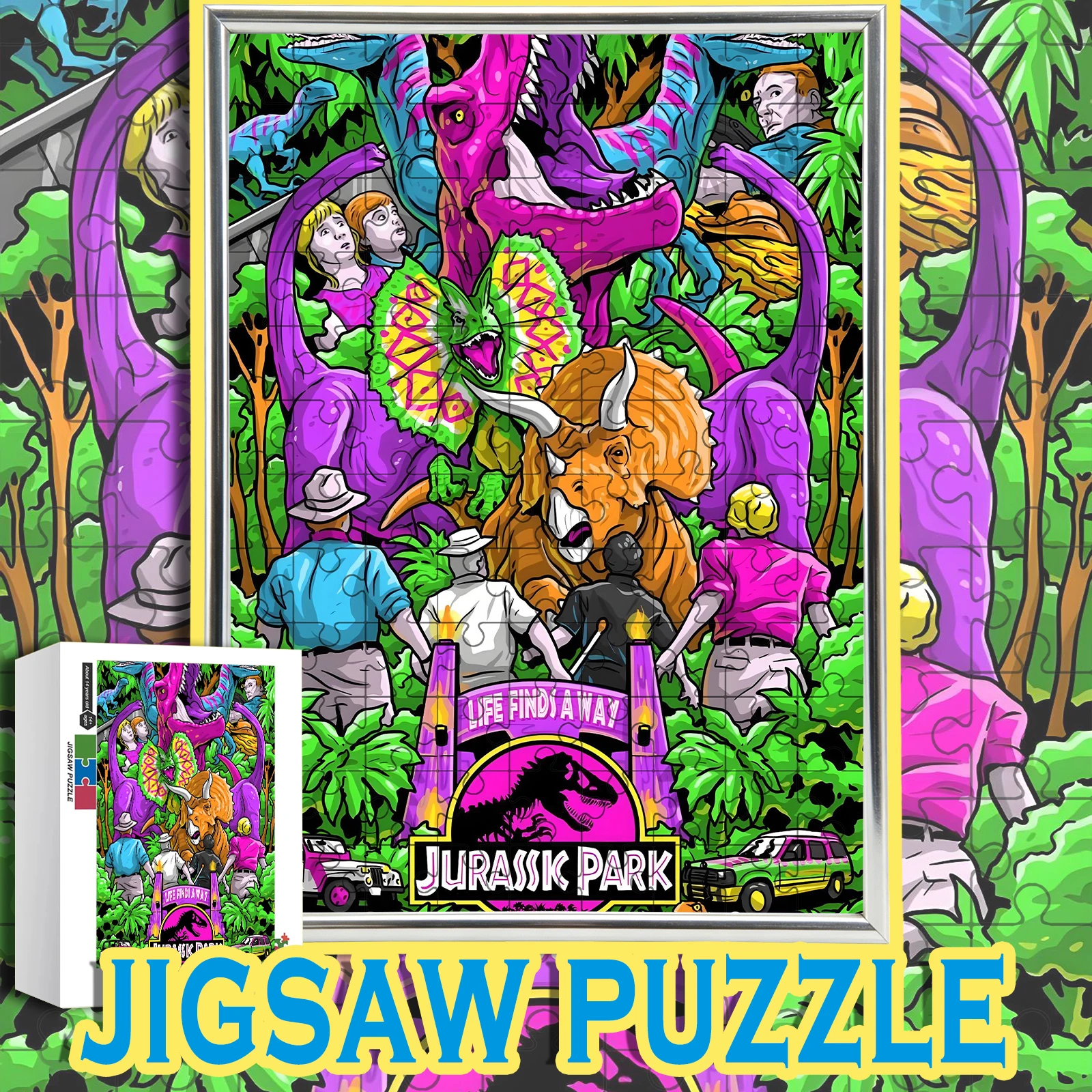 Bold Graffiti Aesthetic Jurassic Park Dinosaur Jigsaw Puzzle 108/200/300/500/1000pcs For Fans
Bold Graffiti Aesthetic Jurassic Park Dinosaur Jigsaw Puzzle 108/200/300/500/1000pcs For Fans