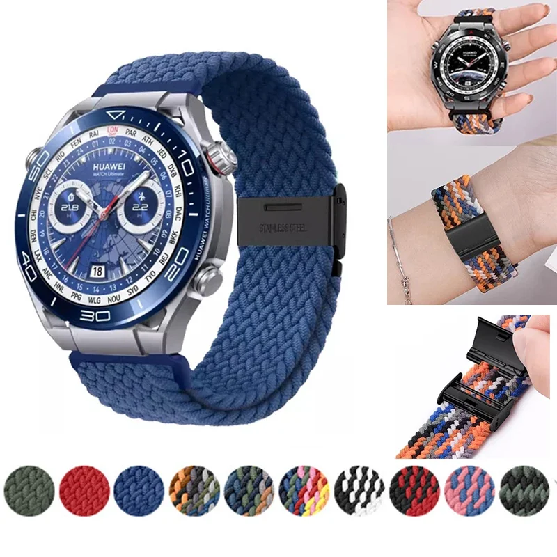 Nylon Woven Strap for HUAWEI WATCH Ultimate /22mm Bracelet Replacement Watchband Wristband for GT4 GT3 GT2 46mm
Nylon Woven Strap for HUAWEI WATCH Ultimate /22mm Bracelet Replacement Watchband Wristband for GT4 GT3 GT2 46mm