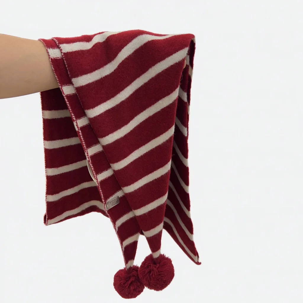 100% Wool Japanese Style Handmade Pom Pom Striped Triangle Scarf Christmas Holiday Soft Warm Shawl Wrap Unisex
100% Wool Japanese Style Handmade Pom Pom Striped Triangle Scarf Christmas Holiday Soft Warm Shawl Wrap Unisex