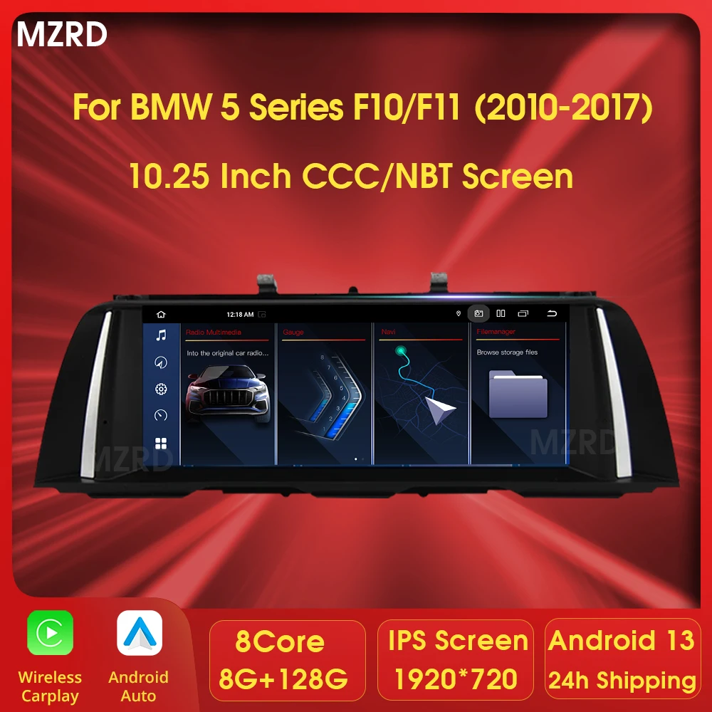 MZRD 12,3 дюйма Android 13 Carplay Auto для BMW 5 серии F10 F11 LHD 2011-2017 CIC NBT Автомобильный радиоприемник GPS Navi Мультимедийный плеер BT Tools
MZRD 12,3 дюйма Android 13 Carplay Auto для BMW 5 серии F10 F11 LHD 2011-2017 CIC NBT Автомобильный радиоприемник GPS Navi Мультимедийный плеер BT Tools