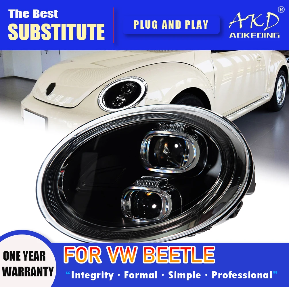 Налобный фонарь AKD для VW Beetle светодиодный, фары 2006-2021, фары Beetle DRL, сигнал поворота, дальний свет, объектив проектора Angel Eye
Налобный фонарь AKD для VW Beetle светодиодный, фары 2006-2021, фары Beetle DRL, сигнал поворота, дальний свет, объектив проектора Angel Eye