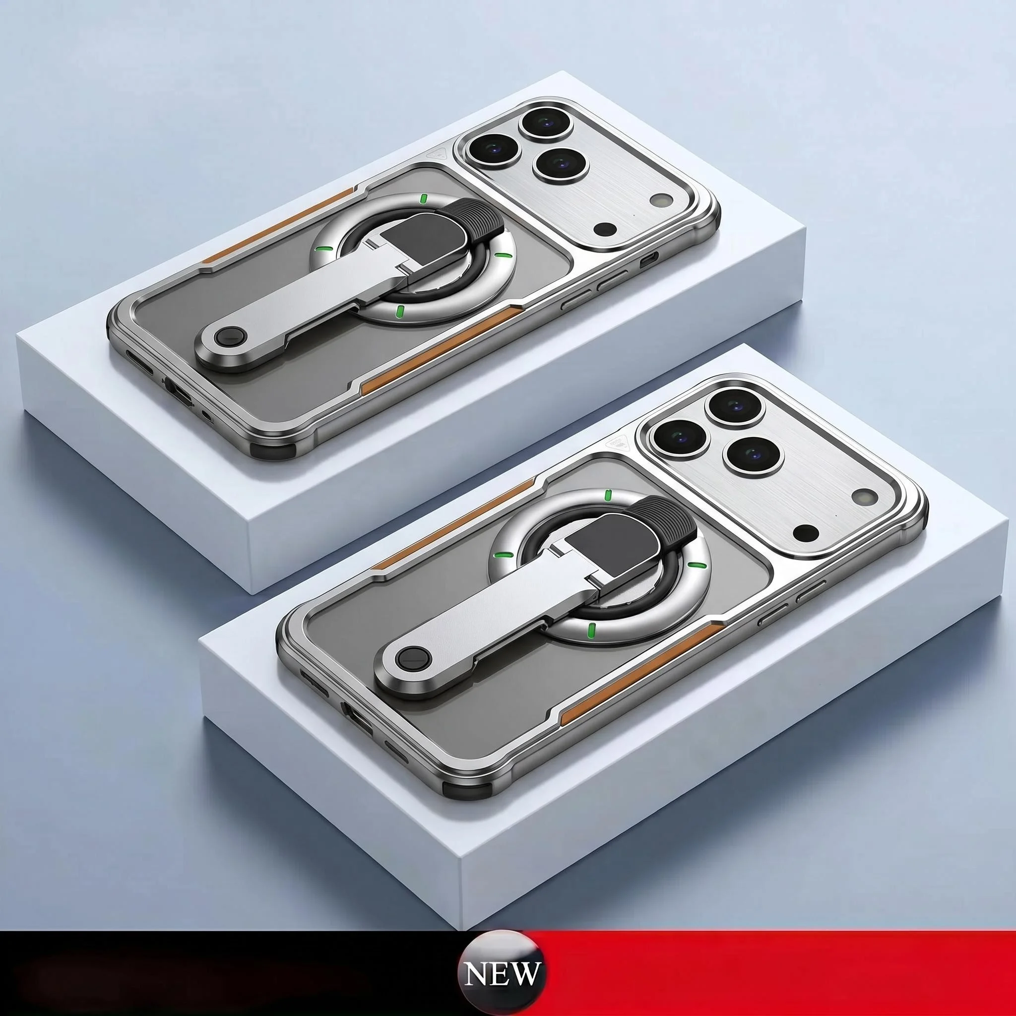 For iPhone 17 Pro Max, Metal Frame Efficient Heat Dissipation Case, Strong Magnetic Ring, Adjustable Rotating Stand
For iPhone 17 Pro Max, Metal Frame Efficient Heat Dissipation Case, Strong Magnetic Ring, Adjustable Rotating Stand