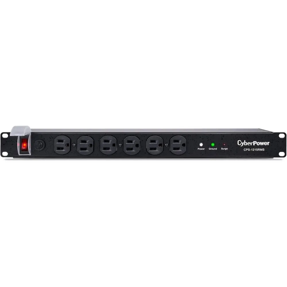 15A 120V Rackmount Surge Protector with 12 Outlets and 15ft Power Cord
15A 120V Rackmount Surge Protector with 12 Outlets and 15ft Power Cord