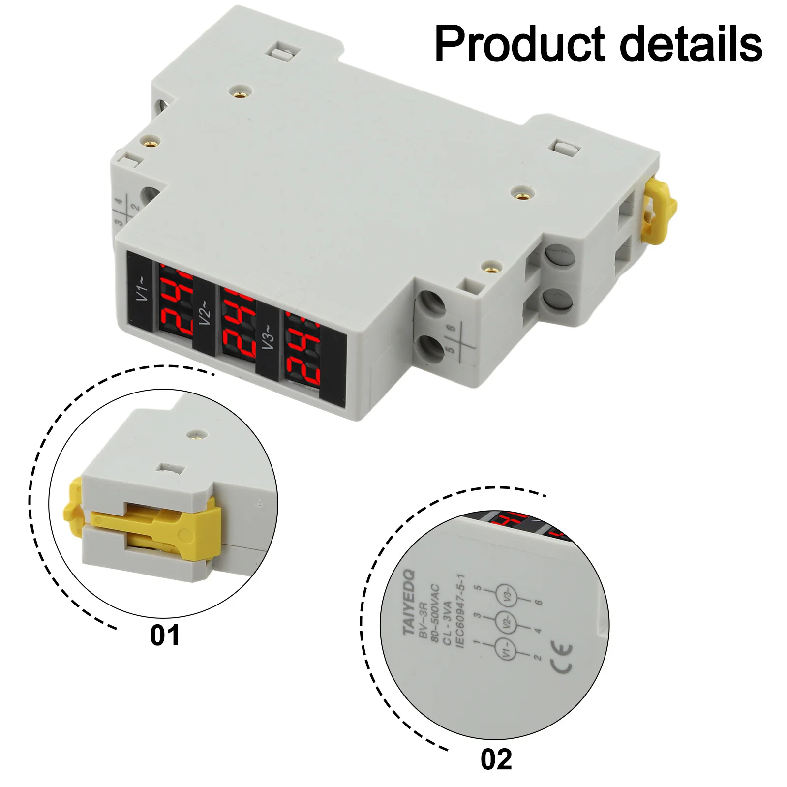 Electrical Monitoring 81*66*18mm Digital Voltage Meter AC80-500V Meter Accurate Measurement High-definition Display
Electrical Monitoring 81*66*18mm Digital Voltage Meter AC80-500V Meter Accurate Measurement High-definition Display