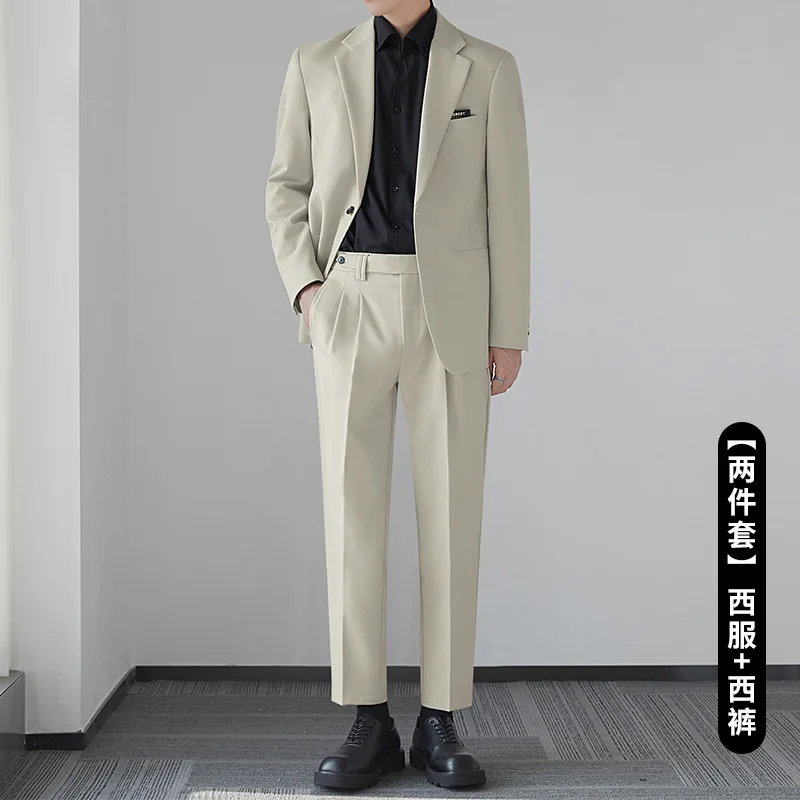B523-Korean style slim fit tops and coats for groomsmen and groomsmen for wedding business professional formal wear small suits
B523-Korean style slim fit tops and coats for groomsmen and groomsmen for wedding business professional formal wear small suits