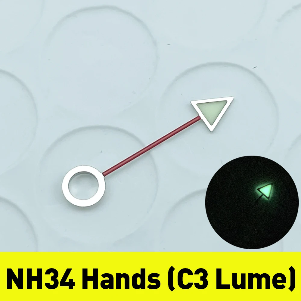 NH34 NH34A GMT Hand Mod with Super C3 Lume - Single Hand Upgrade for SKX & SSK - Master II Design
NH34 NH34A GMT Hand Mod with Super C3 Lume - Single Hand Upgrade for SKX & SSK - Master II Design
