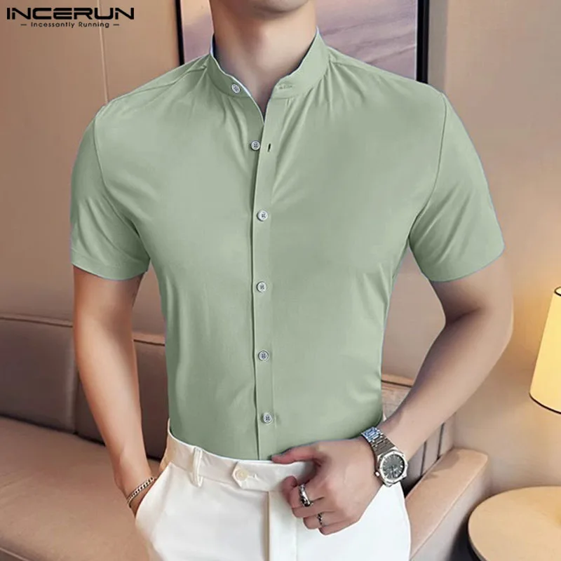 2024 Men Shirt Solid Color Lapel Short Sleeve Korean Style Streetwear Men Clothing Summer Fashion Casual Shirts S-5XL INCERUN
2024 Men Shirt Solid Color Lapel Short Sleeve Korean Style Streetwear Men Clothing Summer Fashion Casual Shirts S-5XL INCERUN
