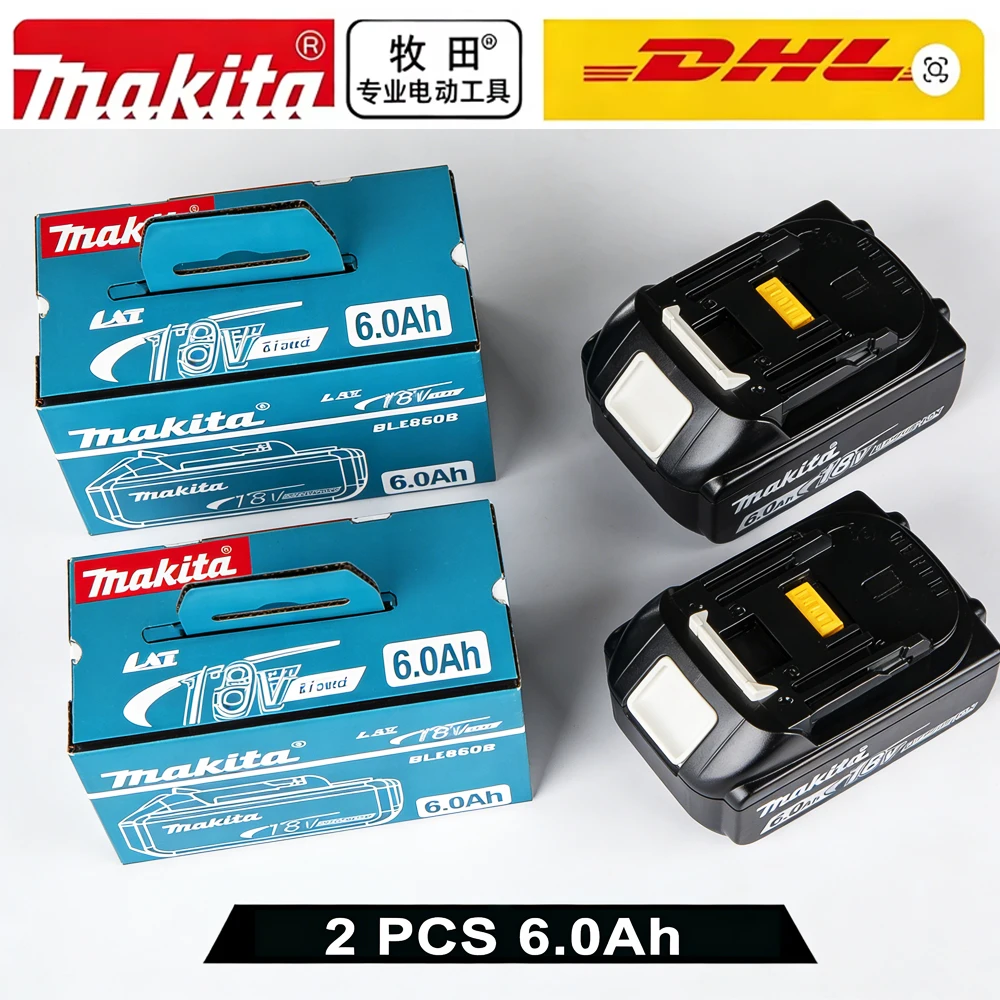 Makita battery, rechargeable 18V6.0Ah lithium battery, Makita 18V BL1840, BL1830, BL1850, BL1850B original Makita tool battery
Makita battery, rechargeable 18V6.0Ah lithium battery, Makita 18V BL1840, BL1830, BL1850, BL1850B original Makita tool battery