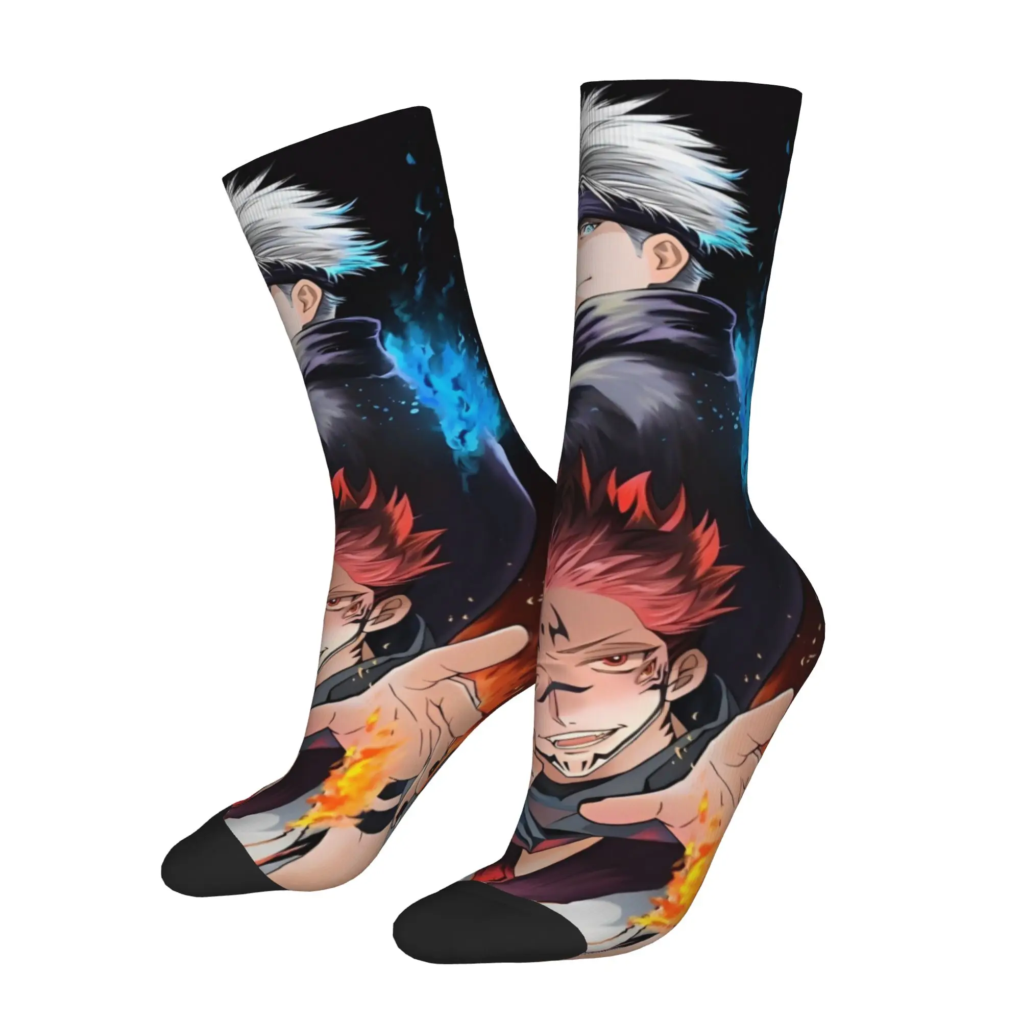 Crazy Design Sukuna dan Gojo Satoru Football Socks JJK Kaisens Anime Polyester Middle Tube Socks for Women Men Non-slip
Crazy Design Sukuna dan Gojo Satoru Football Socks JJK Kaisens Anime Polyester Middle Tube Socks for Women Men Non-slip
