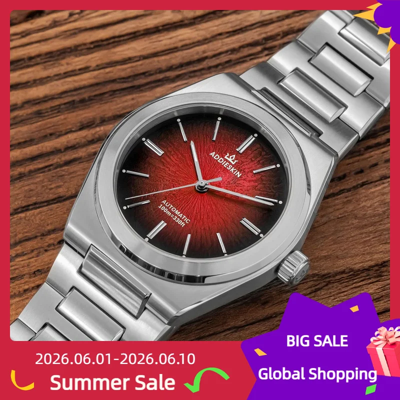 ADDIESKIN 39MM NEW Mechanical Watch 9015 Movement Automatic Ultra-thin Sapphire Waterproof Business Stainless Steel Mens Watches
ADDIESKIN 39MM NEW Mechanical Watch 9015 Movement Automatic Ultra-thin Sapphire Waterproof Business Stainless Steel Mens Watches