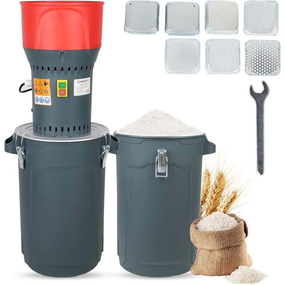 6.6 Gallons Corn Grinder Mill, Dry Grain Mill Grinders Electric, arm Home Wheat Grinder or Spice Rice eed lour Cereals, 7 Sizes
6.6 Gallons Corn Grinder Mill, Dry Grain Mill Grinders Electric, arm Home Wheat Grinder or Spice Rice eed lour Cereals, 7 Sizes