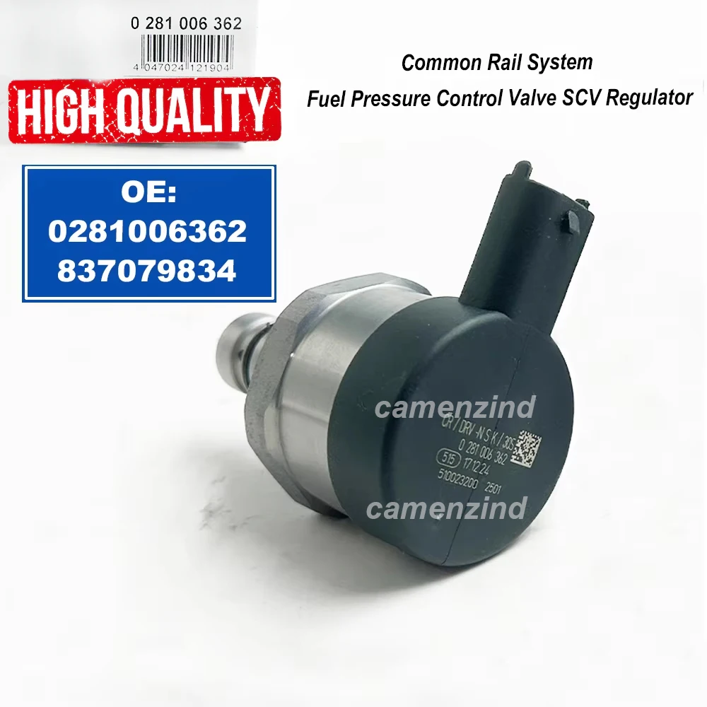0281006362 For Cummins Common Rail System Fuel Pressure Control Valve SCV Regulator 837079834 0445224089 0445226137 0445227004
0281006362 For Cummins Common Rail System Fuel Pressure Control Valve SCV Regulator 837079834 0445224089 0445226137 0445227004
