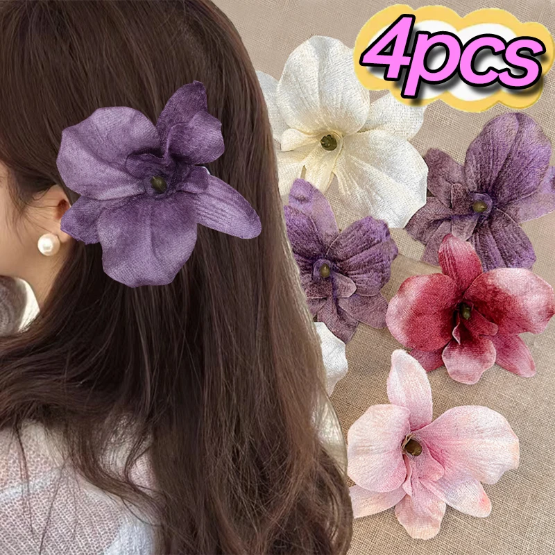 Orchid Flower Hair Clip Bohemian Hairs Accessories for Women Bride Wedding Simulation Flower Barrette Hairpins Beach Headdress
Orchid Flower Hair Clip Bohemian Hairs Accessories for Women Bride Wedding Simulation Flower Barrette Hairpins Beach Headdress