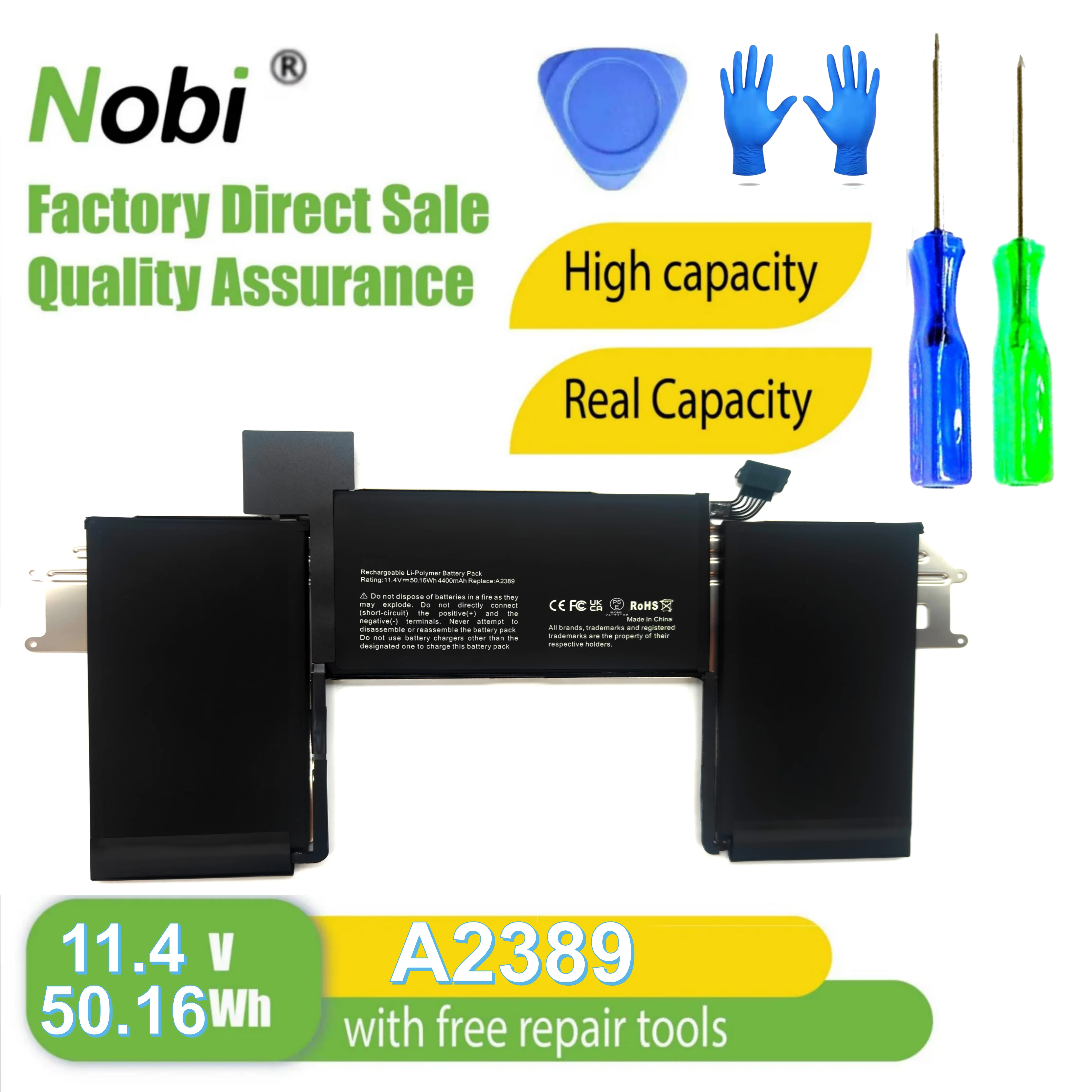 Nobi A2389 аккумулятор для Apple MacBook Air 13 A2337 Характеристики 50.16Wh 11.4V
Nobi A2389 аккумулятор для Apple MacBook Air 13 A2337 Характеристики 50.16Wh 11.4V