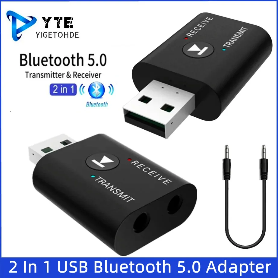 2 in 1 Bluetooth 5.0 Audio Adapter –Transmitter & Receiver 3.5mm AUX/USB Stereo Dongle for TV/Car/PC/Home Portable Audio Systems
2 in 1 Bluetooth 5.0 Audio Adapter –Transmitter & Receiver 3.5mm AUX/USB Stereo Dongle for TV/Car/PC/Home Portable Audio Systems