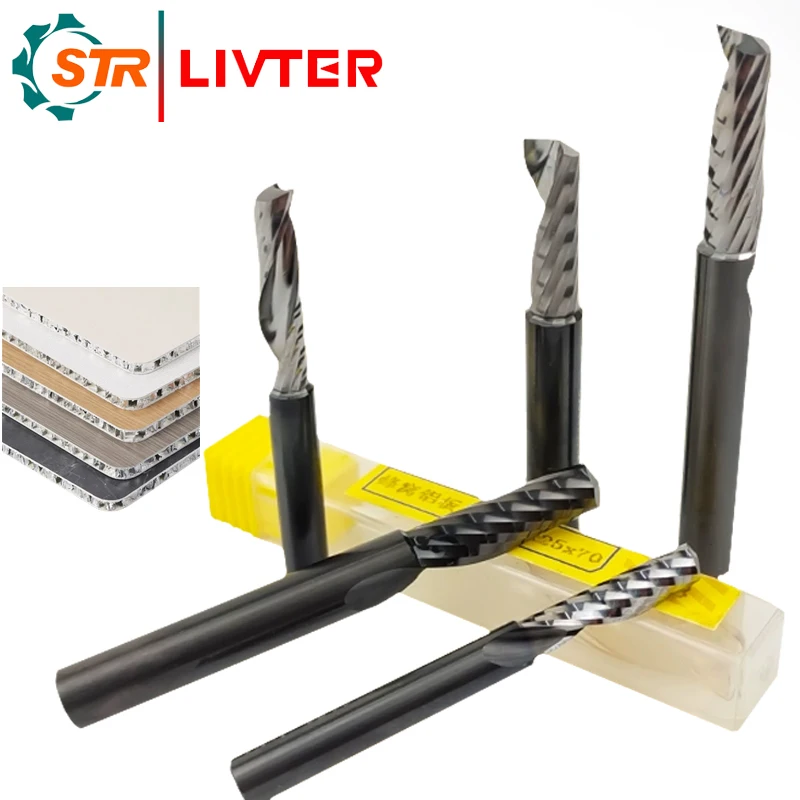 Aluminum honeycomb panel cutting knife single edge slotting knife integrated tungsten steel alloy slotting tool spiral milling c
Aluminum honeycomb panel cutting knife single edge slotting knife integrated tungsten steel alloy slotting tool spiral milling c