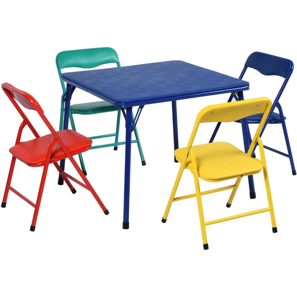Kids 5-Piece Folding Square Table and Chair Set, Toddler Dining/Studying/Playing/Drawing Set Ideal for Daycare and Classrooms
Kids 5-Piece Folding Square Table and Chair Set, Toddler Dining/Studying/Playing/Drawing Set Ideal for Daycare and Classrooms