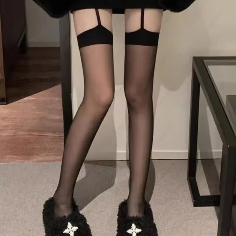 Women Sexy Suspenders Velvet Stockings JK Girls Thigh High Long Socks Costumes Thin Expose Skin Soft Black Over The Knee Socks
Women Sexy Suspenders Velvet Stockings JK Girls Thigh High Long Socks Costumes Thin Expose Skin Soft Black Over The Knee Socks