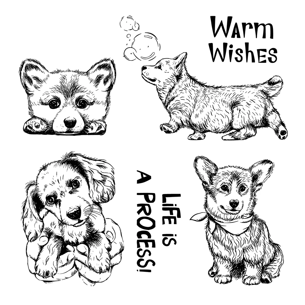 Corgi DogsClear Stamps Seal for DIY Scrapbooking Card Transparent Stamps Making Photo Album Crafts Decoration New Stamps
Corgi DogsClear Stamps Seal for DIY Scrapbooking Card Transparent Stamps Making Photo Album Crafts Decoration New Stamps