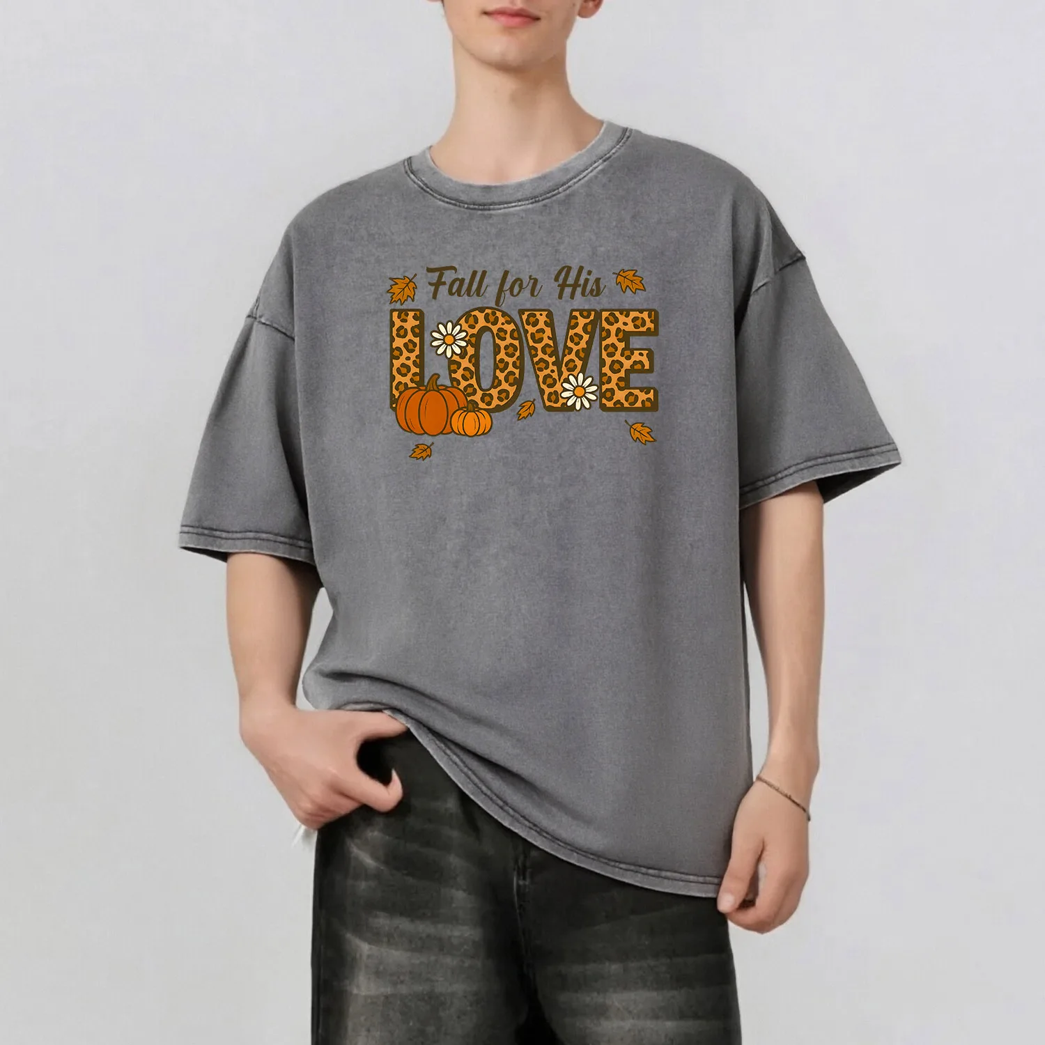 Jesus Fall Graphic Printing Men's Summer Retro Style Washed Water T-Shirt Casual Short Sleeved Basic Men's Top 230G
Jesus Fall Graphic Printing Men's Summer Retro Style Washed Water T-Shirt Casual Short Sleeved Basic Men's Top 230G