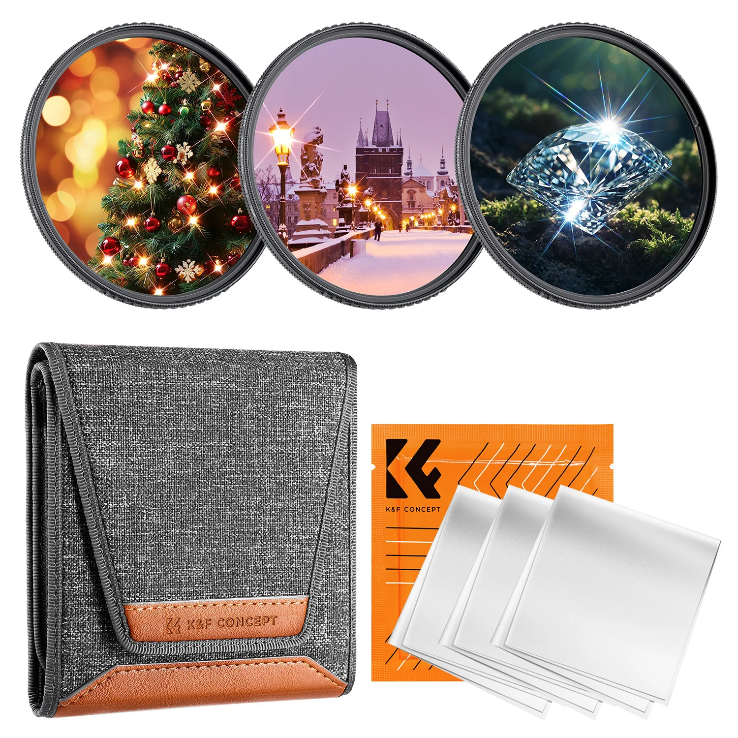 K&F Concept Nano-K Star Filters 3pcs 4 6 8 Points Cross Screen Starburst Filters Set for Camera Lens 49 52 58 62 67 72 77 82mm
K&F Concept Nano-K Star Filters 3pcs 4 6 8 Points Cross Screen Starburst Filters Set for Camera Lens 49 52 58 62 67 72 77 82mm