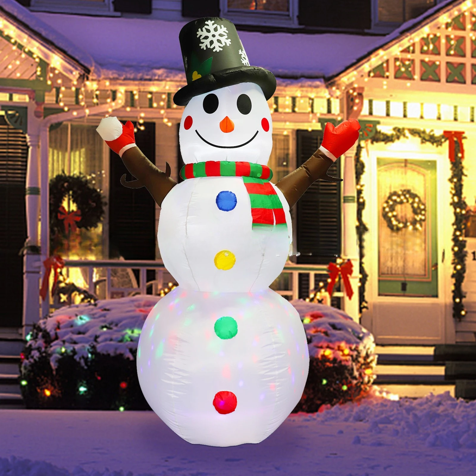Outdoor Christmas Snowman Inflatable Doll - Glowing Festive Decor, Perfect Yard/Garden Decor for Holidays & Parties
Outdoor Christmas Snowman Inflatable Doll - Glowing Festive Decor, Perfect Yard/Garden Decor for Holidays & Parties