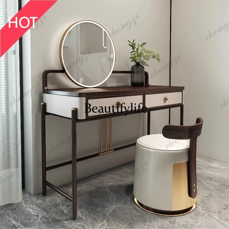 M07 Ash wood walnut dresser new Chinese simple and elegant art cosmetic cabinet
M07 Ash wood walnut dresser new Chinese simple and elegant art cosmetic cabinet