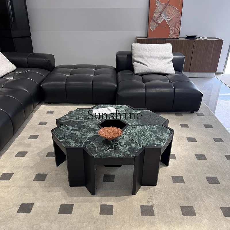 Prada green luxury stone natural marble coffee table oak solid wood Italian style
Prada green luxury stone natural marble coffee table oak solid wood Italian style