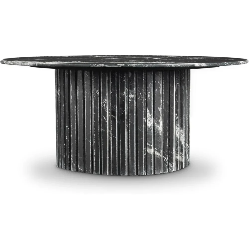 248Black-CT Genoa Collection Art Deco Coffee Table with Handcrafted Genuine Marble, Black Marble with White Veining
248Black-CT Genoa Collection Art Deco Coffee Table with Handcrafted Genuine Marble, Black Marble with White Veining