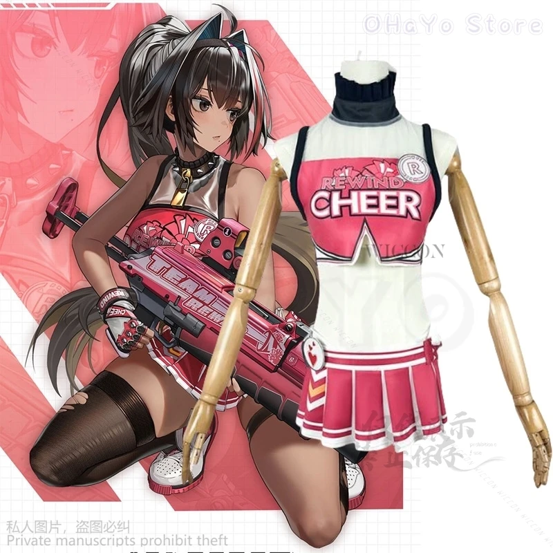 Game NIKKE The Goddess Of Victory Cosplay Biy Costume Back Crop Top With Mini Pleated Skirt Womens Cheerleader Cos Set School
Game NIKKE The Goddess Of Victory Cosplay Biy Costume Back Crop Top With Mini Pleated Skirt Womens Cheerleader Cos Set School