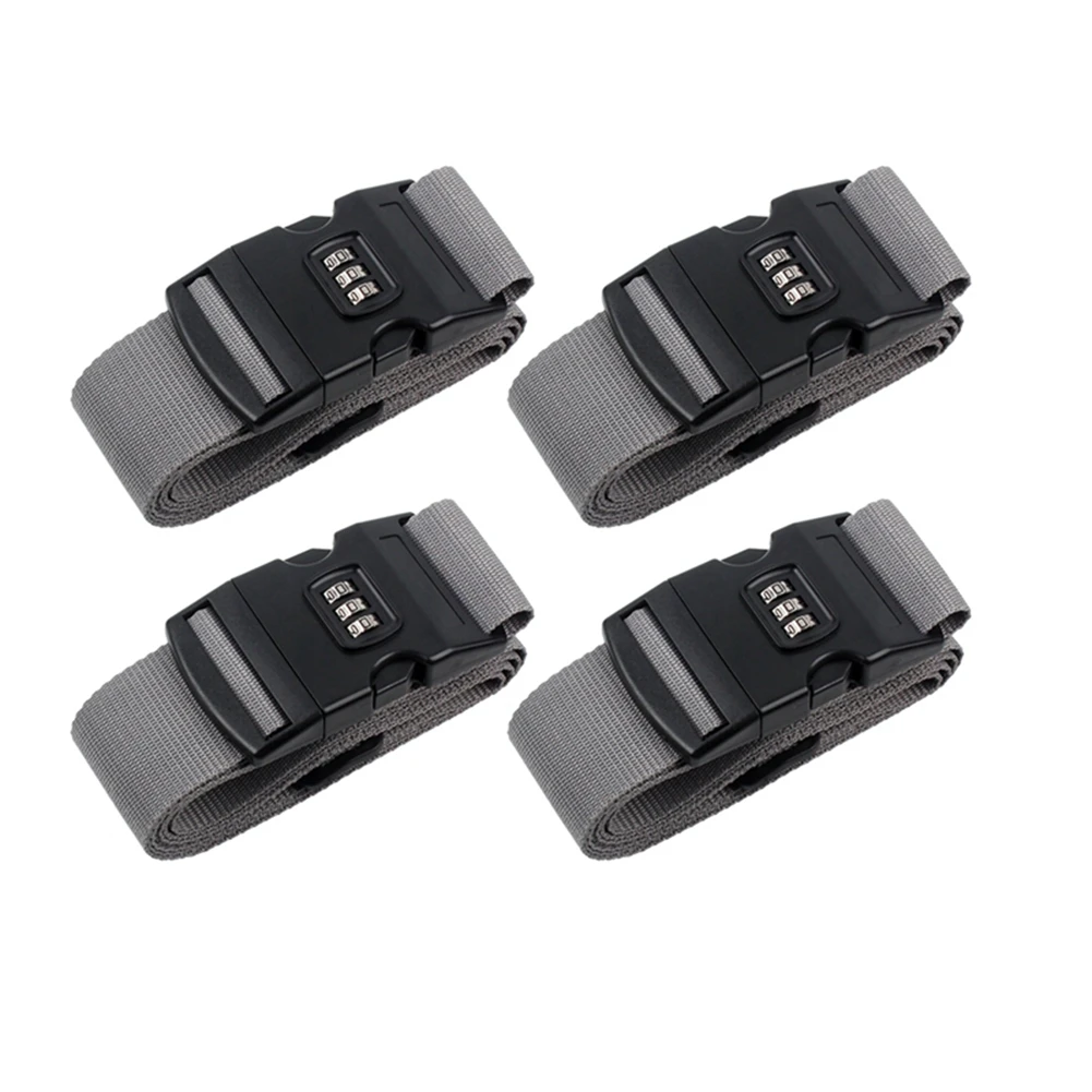 4Pcs Luggage Buckle Strap Password Lock Packing Belt Luggage Strap Travel Belt
4Pcs Luggage Buckle Strap Password Lock Packing Belt Luggage Strap Travel Belt