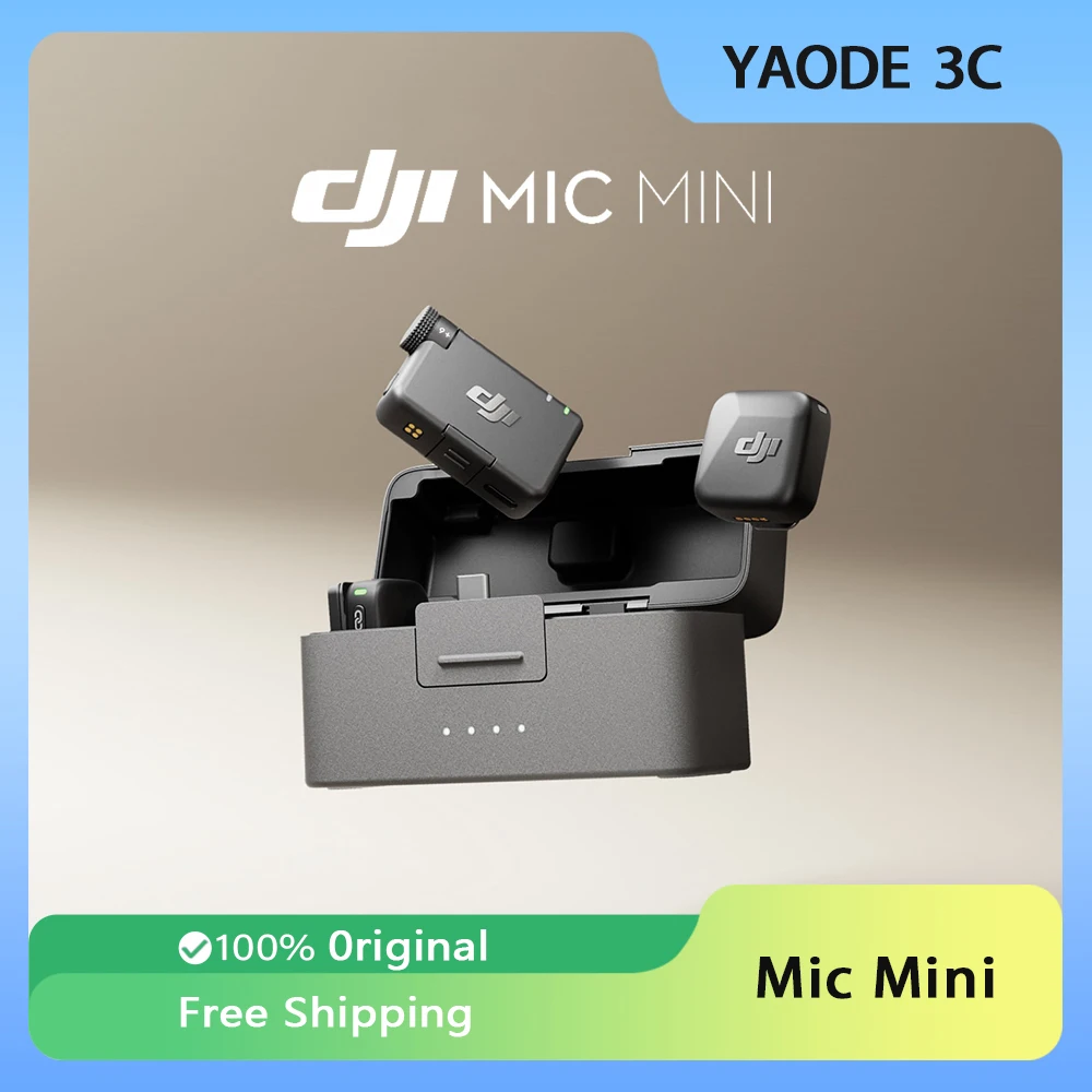 DJI Mic Mini 2TX 1RX Wireless Two-Level Active Noise Cancelling Add Charging Case 48-Hour Operation High-Quality Audio
DJI Mic Mini 2TX 1RX Wireless Two-Level Active Noise Cancelling Add Charging Case 48-Hour Operation High-Quality Audio
