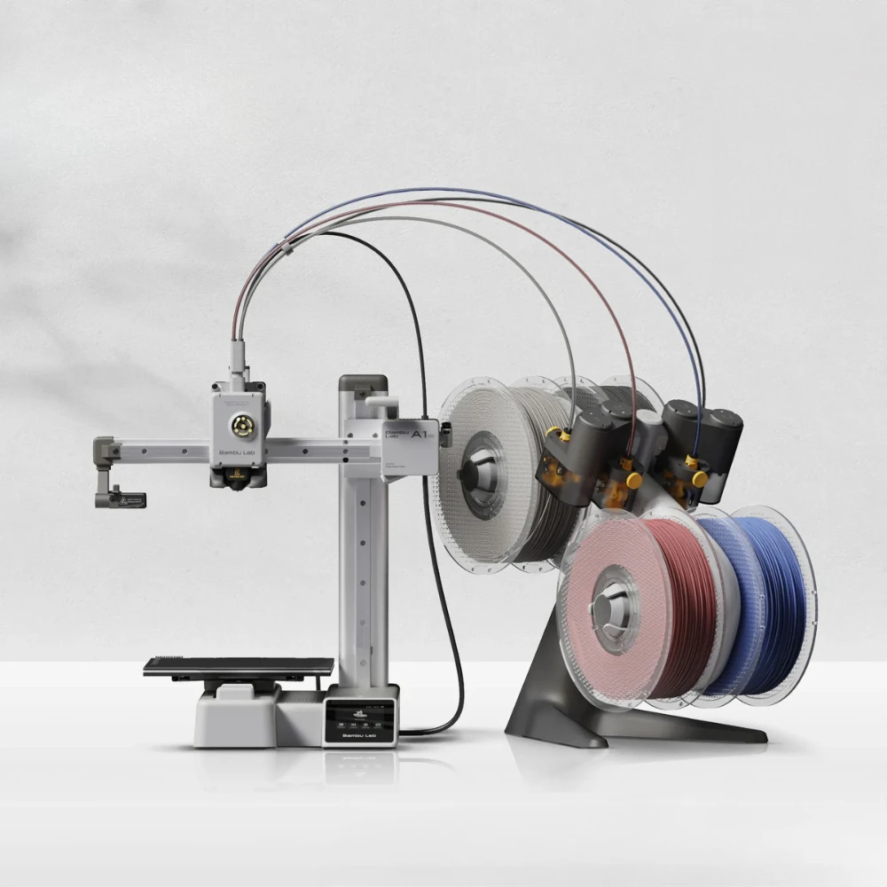 A1 Mini Combo 3D Printer with Fully Automatic Calibration, 4-Color Printing via USB, PLA Material
A1 Mini Combo 3D Printer with Fully Automatic Calibration, 4-Color Printing via USB, PLA Material