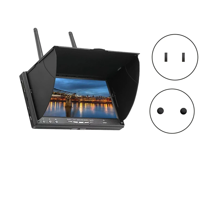 A23F-5.8G FPV DVR Monitor 7 Inch LCD Screen 800X480 40CH LCD5802D Build-In Dual Receiver For RC FPV Drone Quadcopter
A23F-5.8G FPV DVR Monitor 7 Inch LCD Screen 800X480 40CH LCD5802D Build-In Dual Receiver For RC FPV Drone Quadcopter
