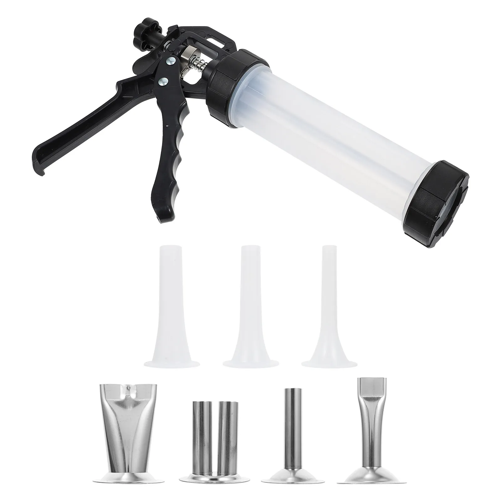 1Set High Quality Manual Sausage Stuffer Tube Fine Workmanship Rustproof Stainless Steel Plastic Sausage Filler for Home Use
1Set High Quality Manual Sausage Stuffer Tube Fine Workmanship Rustproof Stainless Steel Plastic Sausage Filler for Home Use