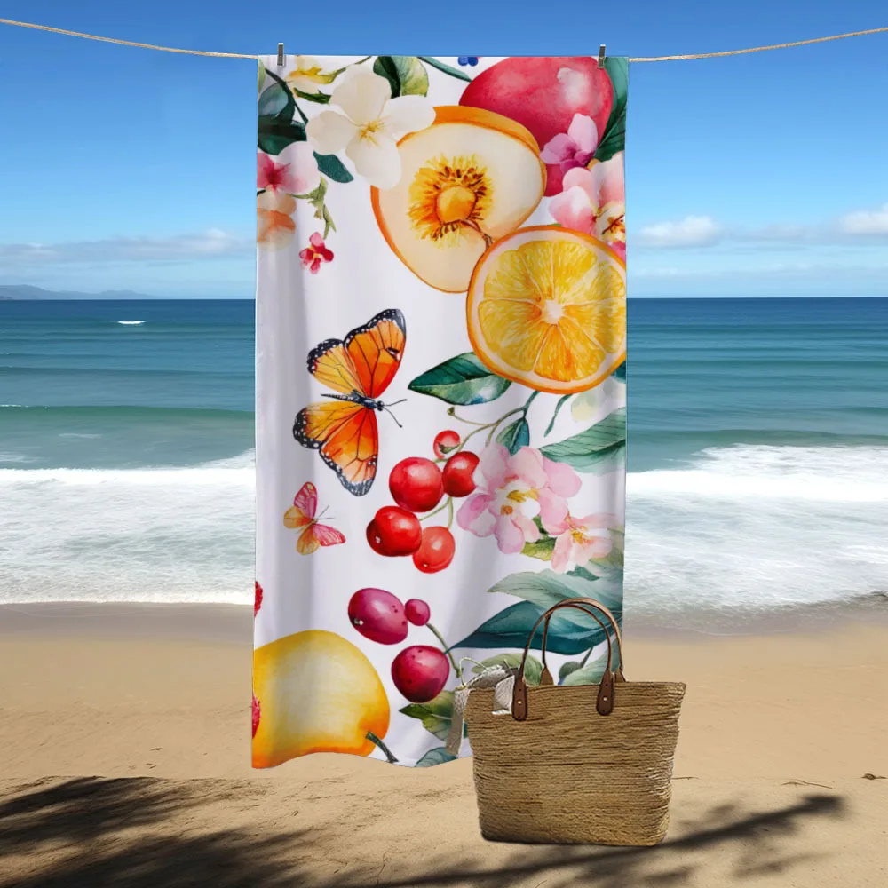 Fruit Print Quick Dry Microfiber Beach Towel - Soft, Absorbent, Lightweight, Great for the Beach, Camping
Fruit Print Quick Dry Microfiber Beach Towel - Soft, Absorbent, Lightweight, Great for the Beach, Camping