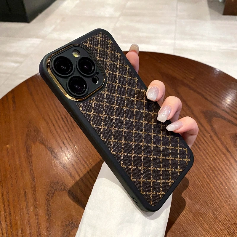 Retro Geometric Decorative Pattern And Grid Soft Leather Cover Phone Case For Iphone 15 Plus Pro Max
Retro Geometric Decorative Pattern And Grid Soft Leather Cover Phone Case For Iphone 15 Plus Pro Max
