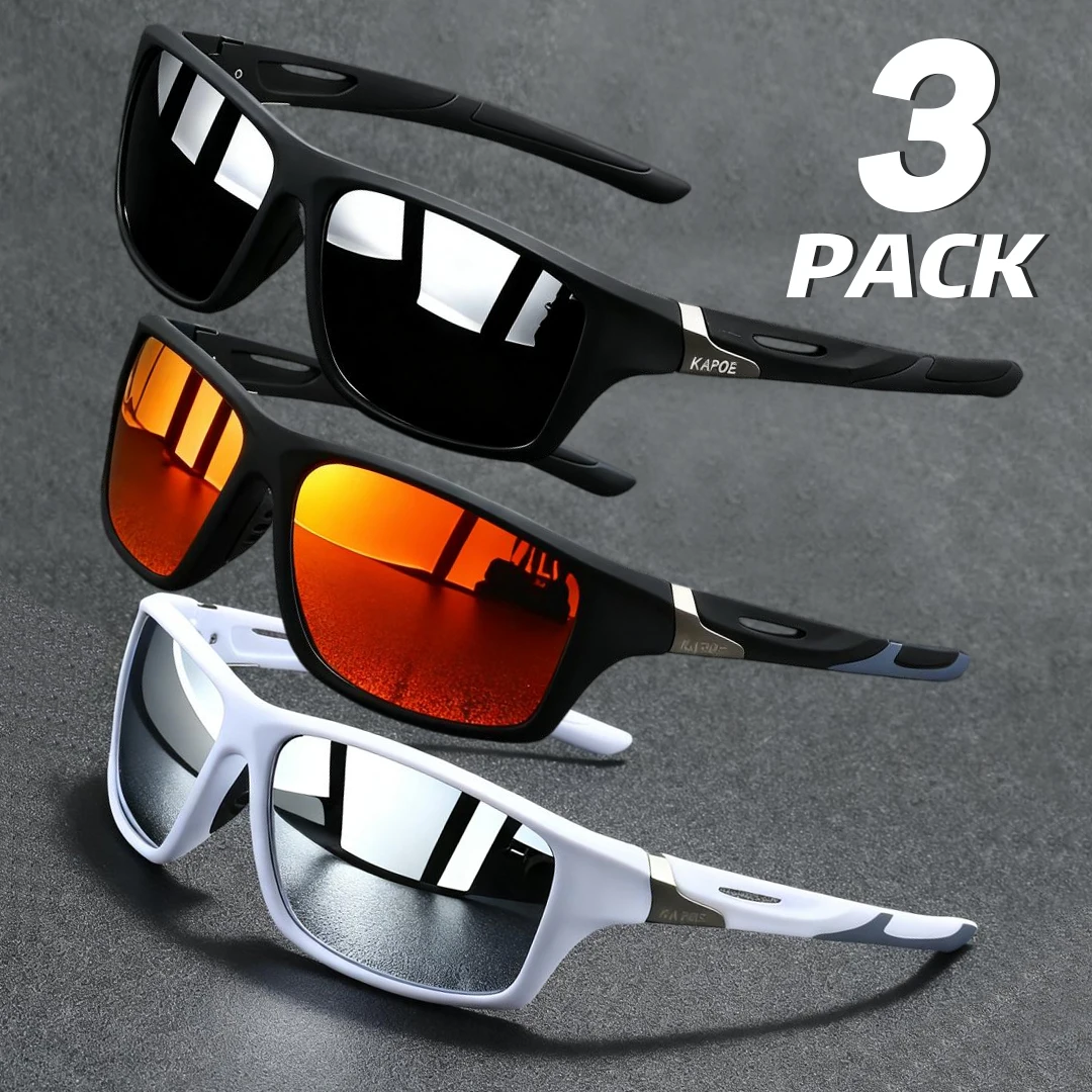 3PCS Polarized Sports Cycling Fishing Running Sunglasses Rayed Sun ciclismo Goggles Outdoor Polarized Glasses Men Women Eyewear
3PCS Polarized Sports Cycling Fishing Running Sunglasses Rayed Sun ciclismo Goggles Outdoor Polarized Glasses Men Women Eyewear